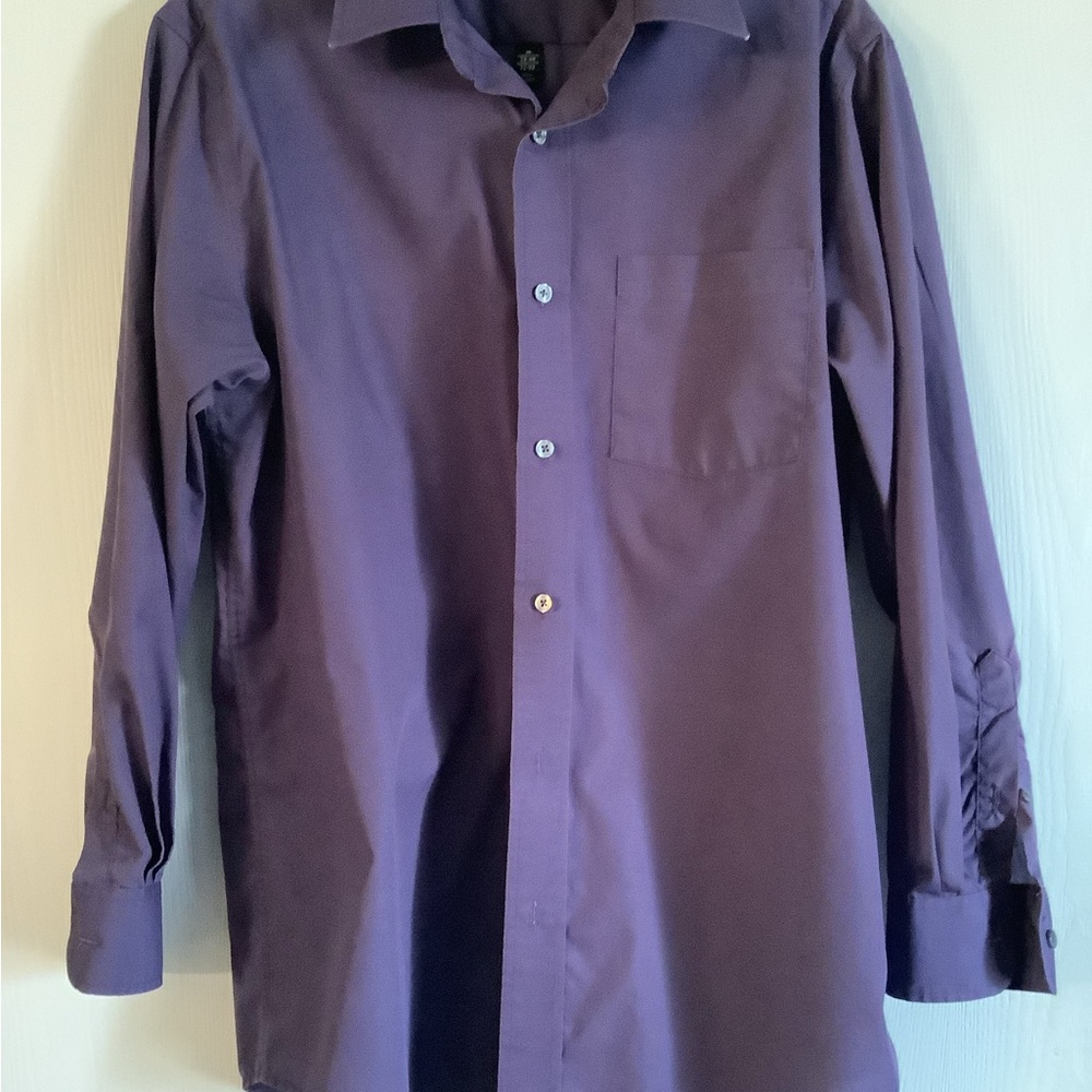 George Men's Deep Purple Dress Shirt